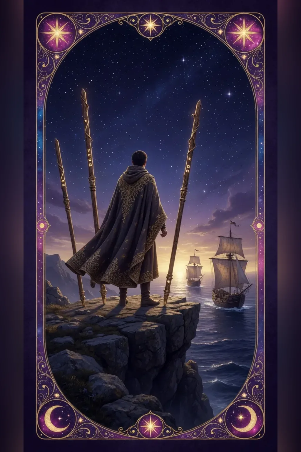 Three of Wands tarot card